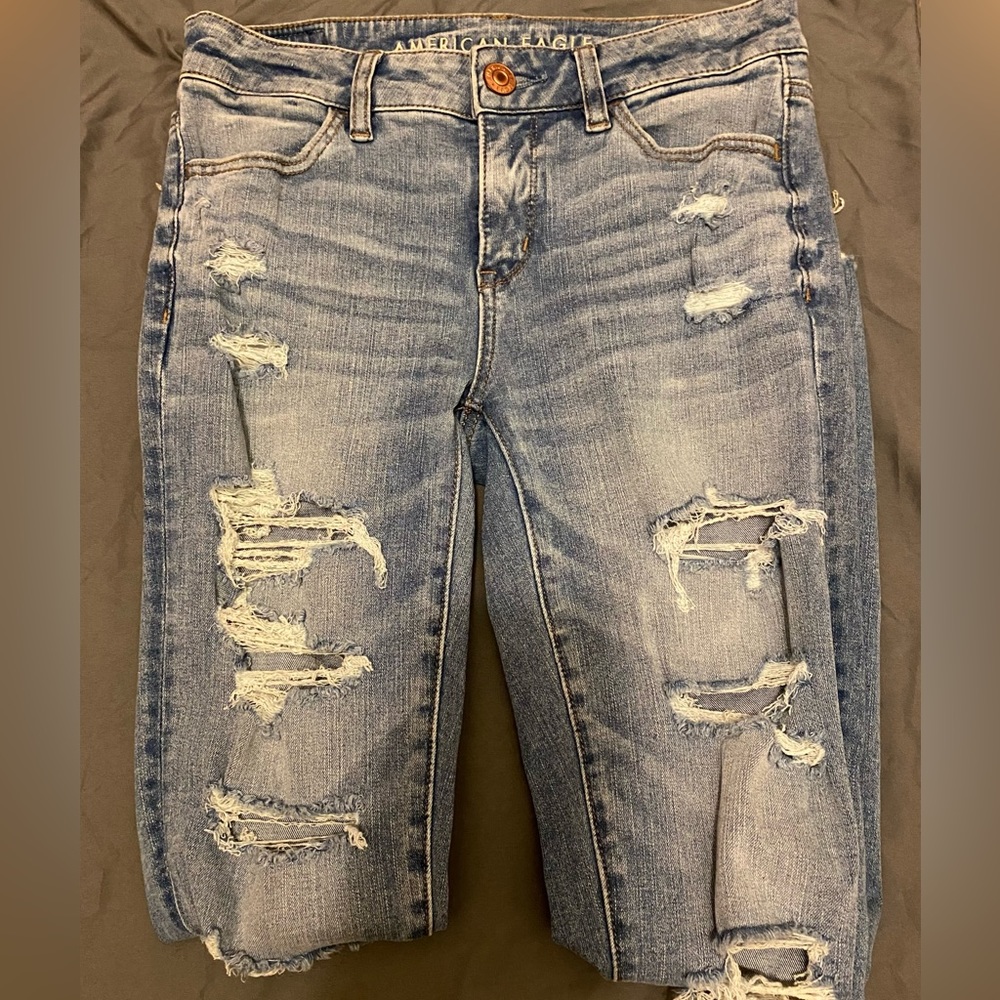 American Eagle - The Dream Jean - Ripped  Skinny Jeggings